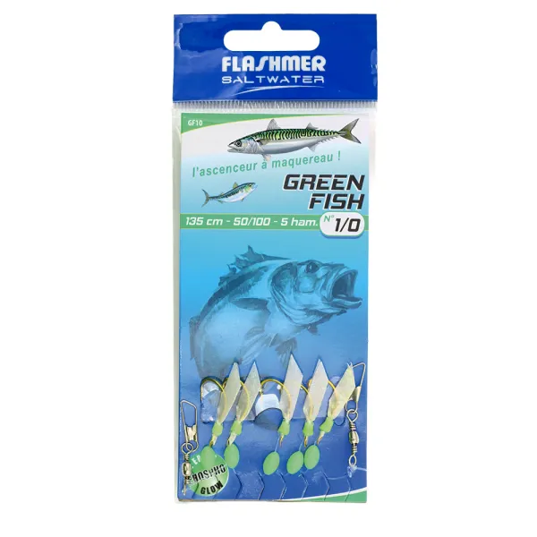 Product GREEN FISH RIG - 5 HOOKS Image