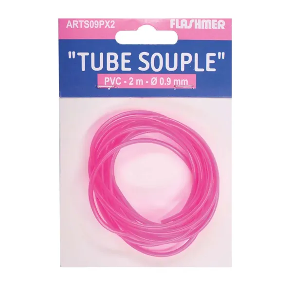 Product NEON PINK SILICONE TUBE - 2 m - Ø 0.9 mm Image