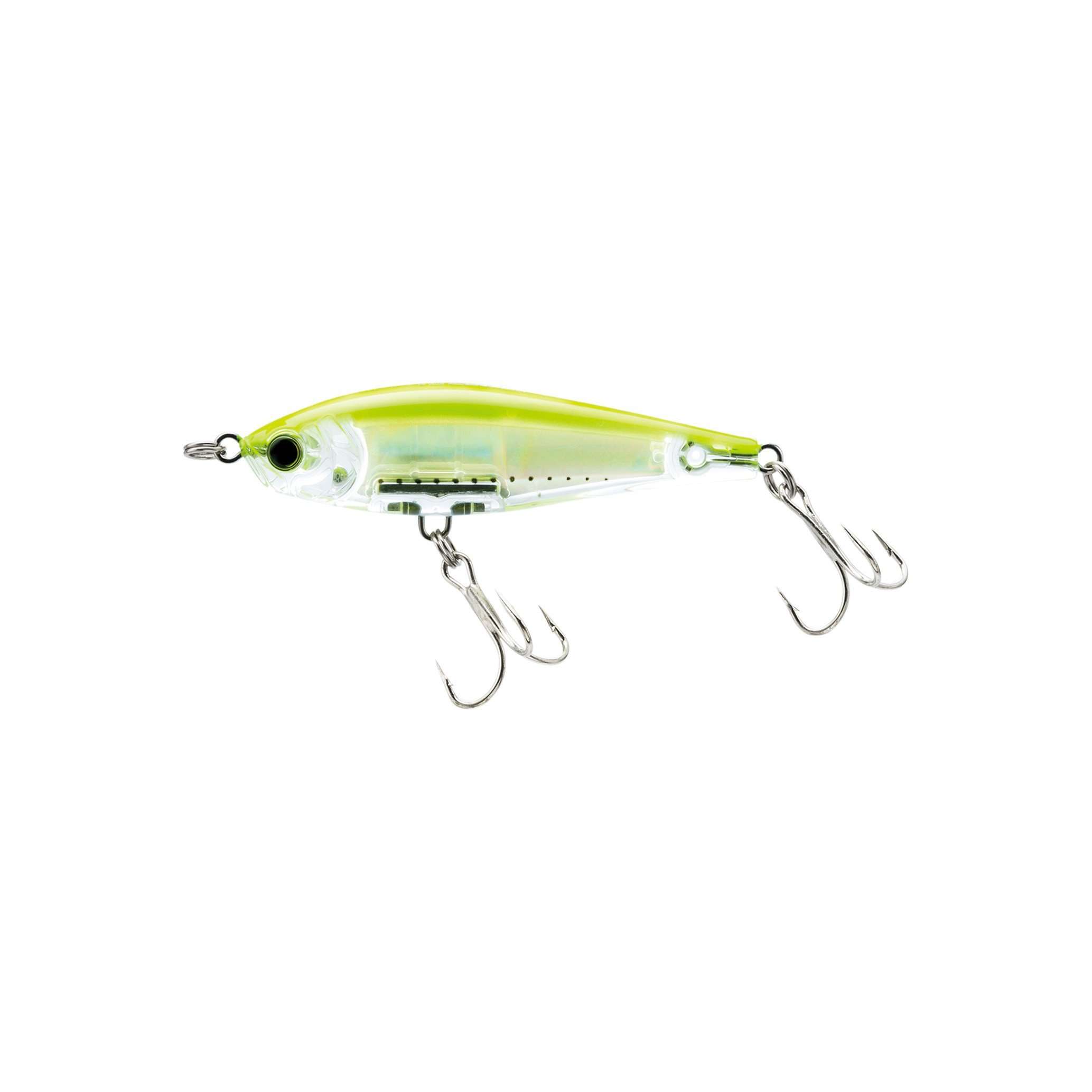 Yo-Zuri 3D Inshore Twitchbait Slow Sinking Lure, Chartreuse, 70mm