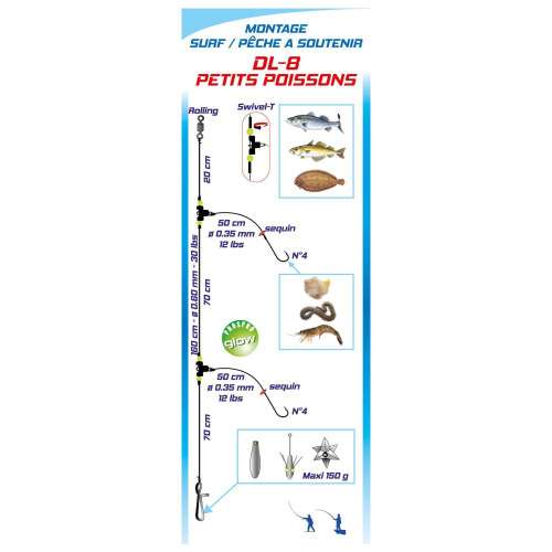 BAS DE LIGNE SURF-SOUTENIR DL8