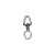 EMERILLON NICKELE A ATTACHE INOX JB -SPECIAL MER  x5