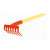 RATEAU A DENTS PLATES ACIER 120 CM