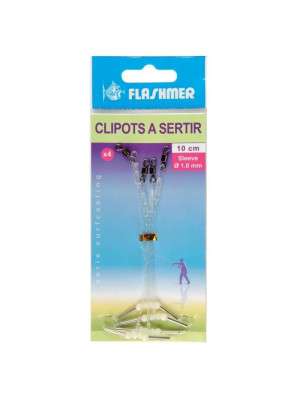 CLIPOTS A SERTIR 10 cm - TRANSPARENT - x4