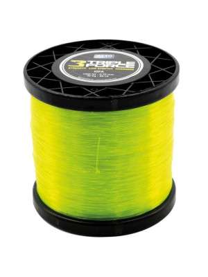 NYLON TRIPLE FORCE - BOBINE 1000 m - JAUNE FLUO