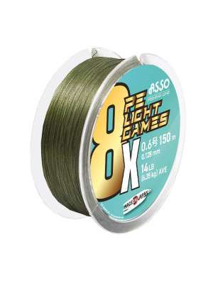 TRESSE PE L.G 8X - 150 M - GREEN
