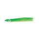 5x OCTOPUS FLASHMER 4 cm - VERT/JAUNE (GJ)
