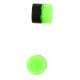 PERLES FLEXI - PHOS. VERTES + NOIRES - 5.5mm - x25