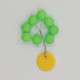 PERLES FLOTT. RONDES 10 mm - x8 - FLUO VERT