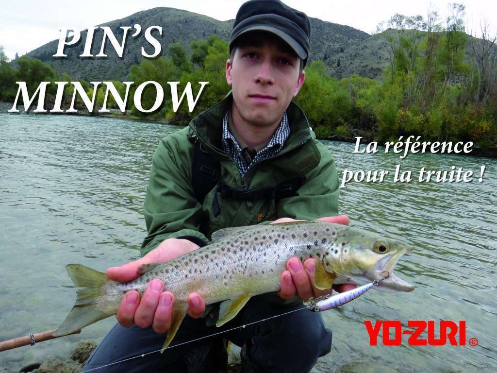 Pin's Minnow la référence pour la truite !