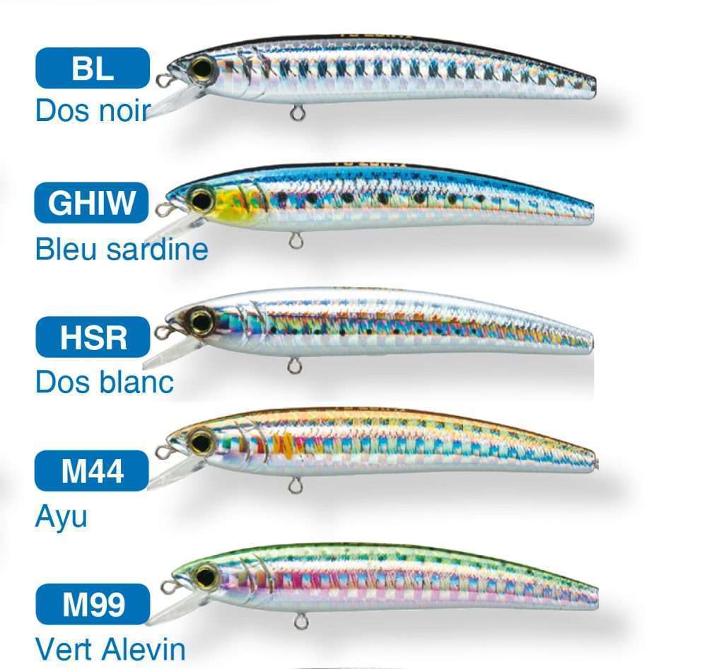 Gamme  coloris Pin's Minnow