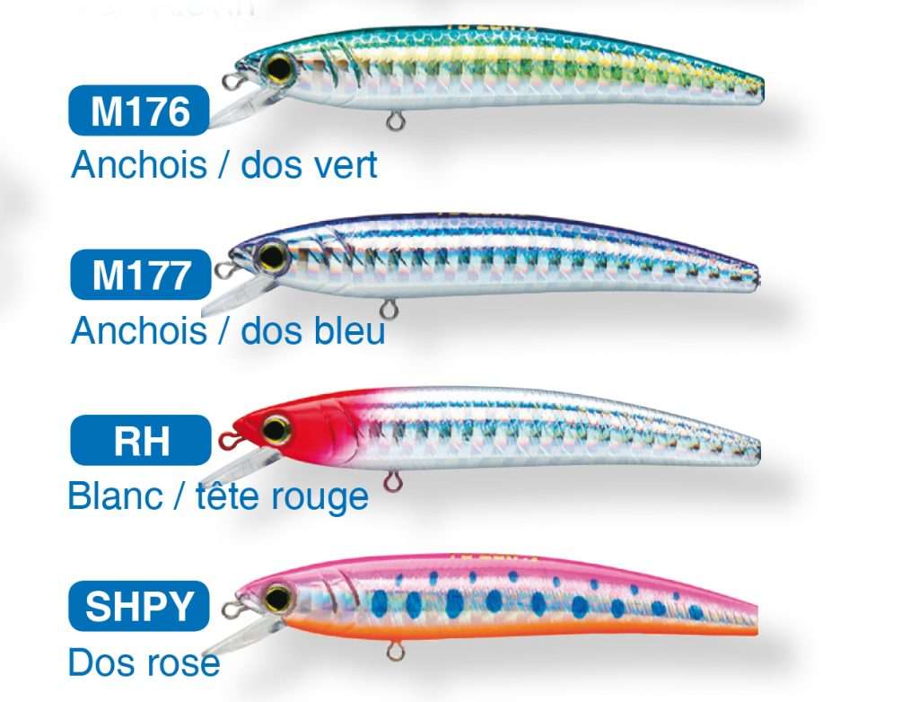 Gamme  coloris Pin's Minnow