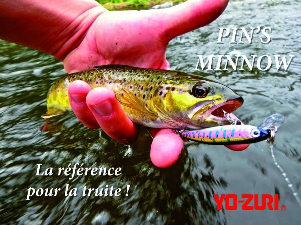 Pin's Minnow Yo-Zuri - La référence pour la truite !