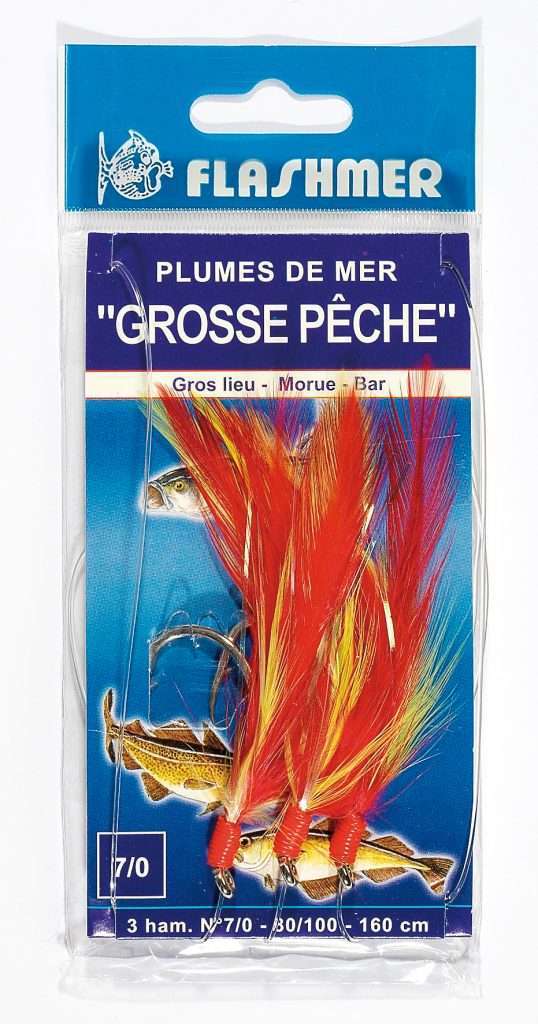 Bas de ligne Plumes de Mer Grosse Pêche