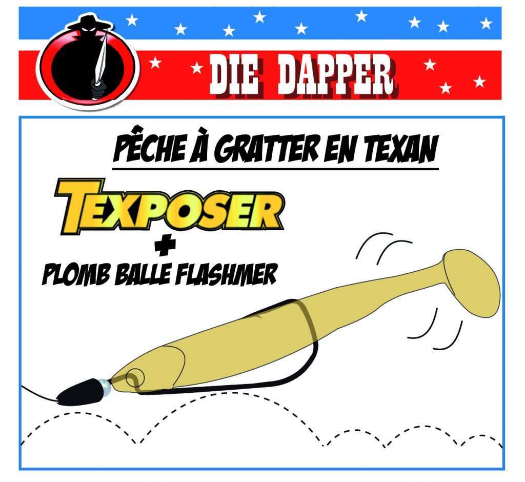 Die Dapper monté en texan avec un plomb balle