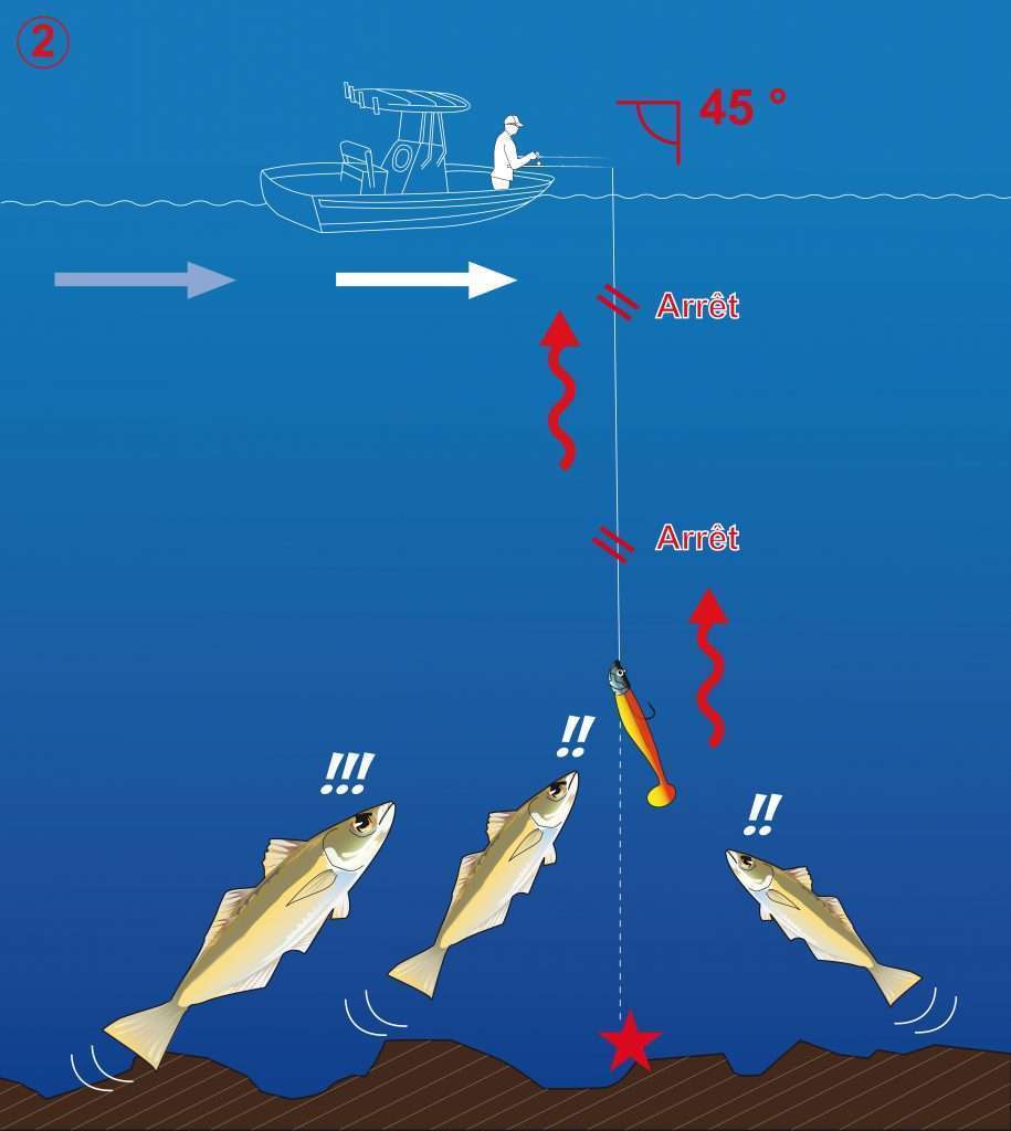 …Afin d’être parfaitement à la verticale de votre leurre quand vous commencez votre récupération