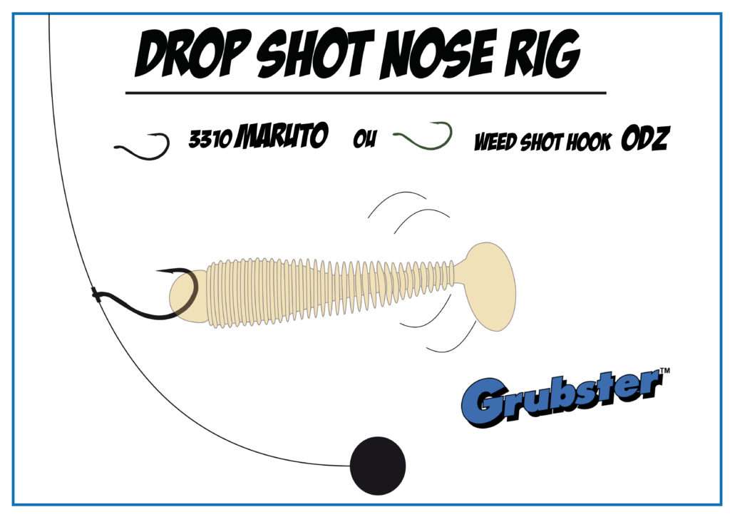 Drop shot nose rig avec un Grubster Lunker City