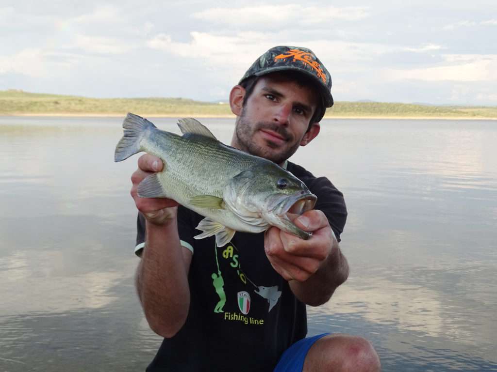 Black bass pris par Etienne au ras de la berge