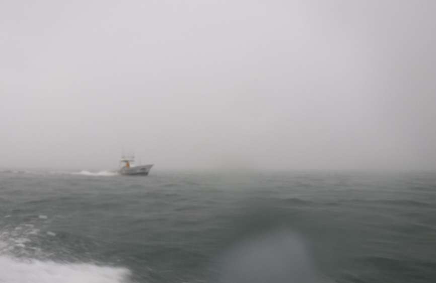 sortie en mer agitée