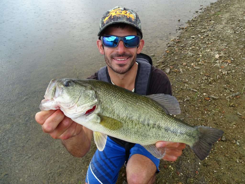 Etienne avec un beau black bass espagnol