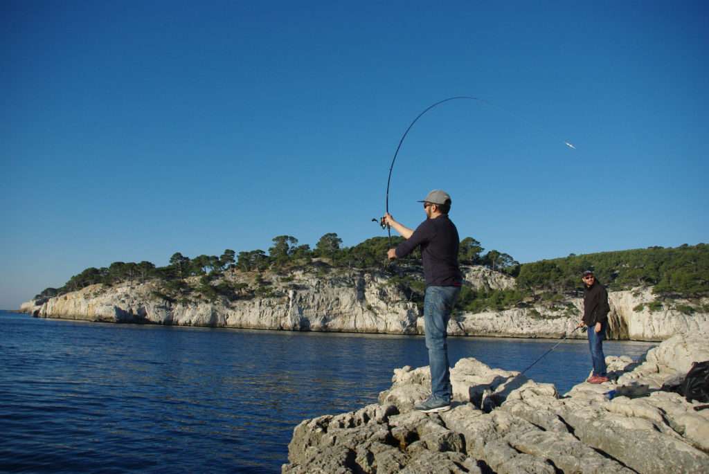 Le combo casting jig / palette est très efficace en shore jigging