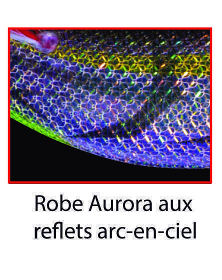 Robe Aurora aux reflets arc-en-ciel