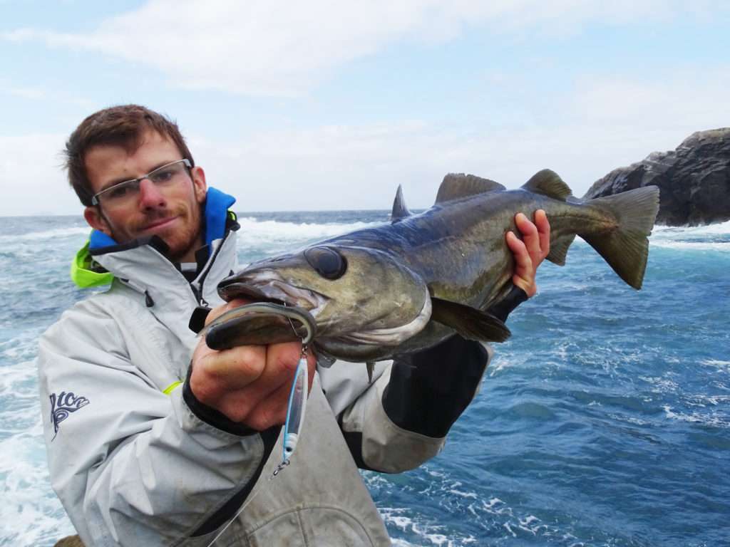 Colin avec un lieu irlandais pris depuis la cote rocheuse avec la Cuiller Anchois L-Jack