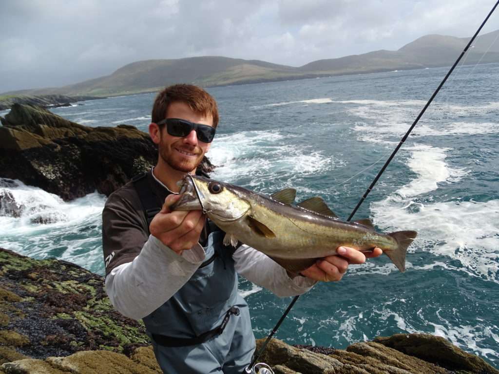 Colin avec un lieu irlandais pris depuis la cote rocheuse avec la Cuiller Anchois L-Jack