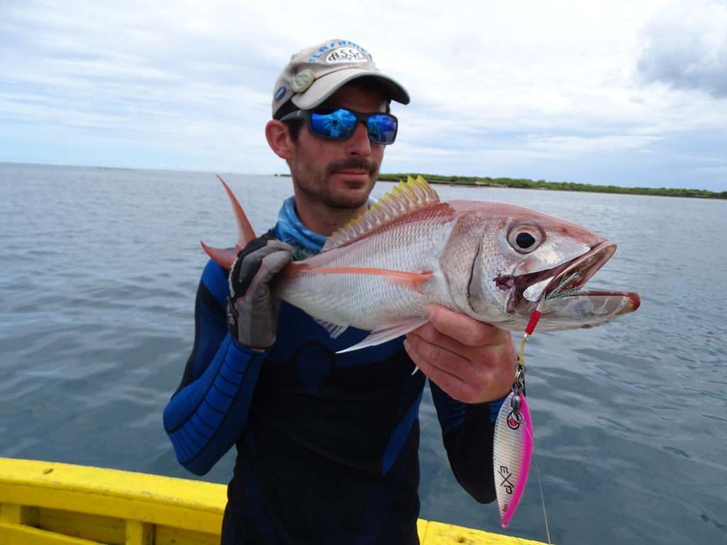 Etienne avec un jobfish pris au ras du fond