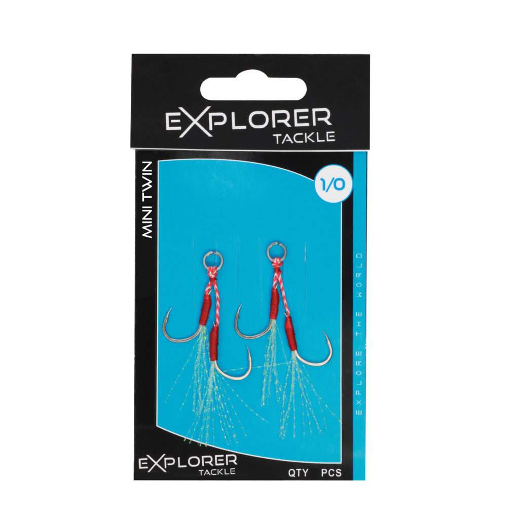 Assist hooks mini twin Explorer Tackle