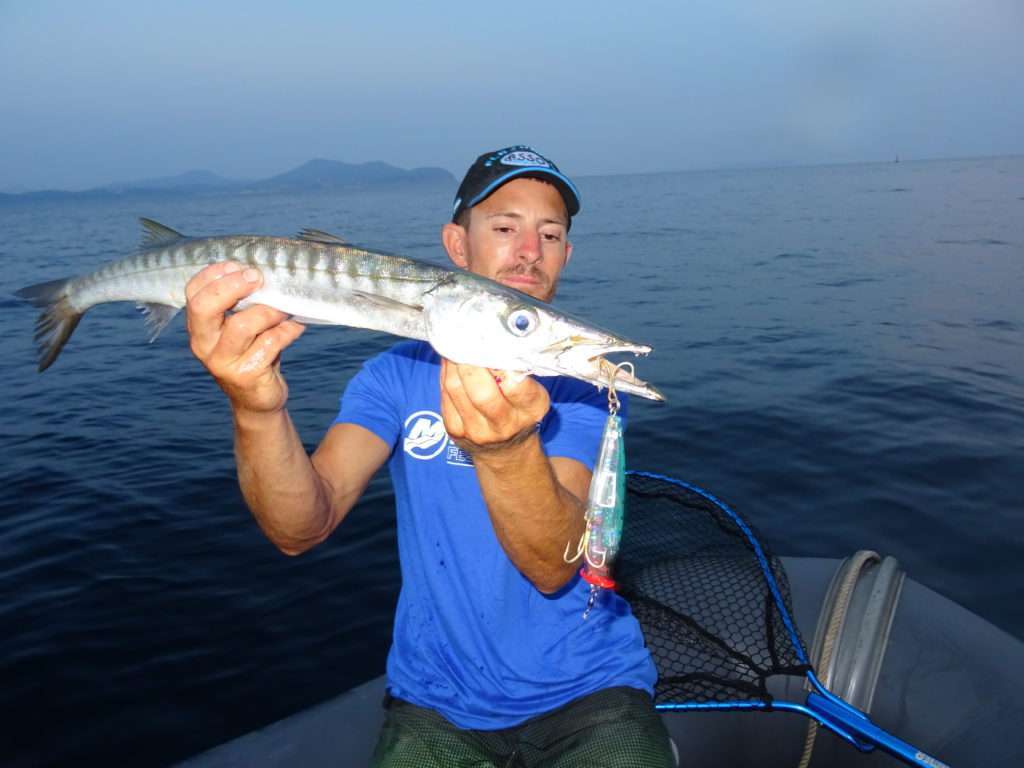 Un panier profond permet d’assurer la prise de poissons longs tels que ce barracuda