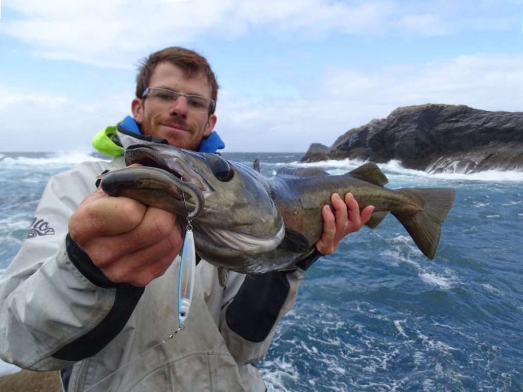 Colin avec un magnifique lieu pris avec un combo cuiller anchois / Slug