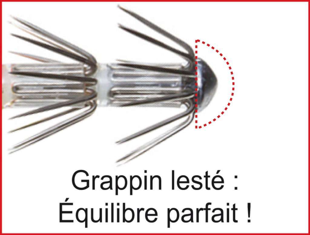 Grappin lesté : équilibre parfait ! 