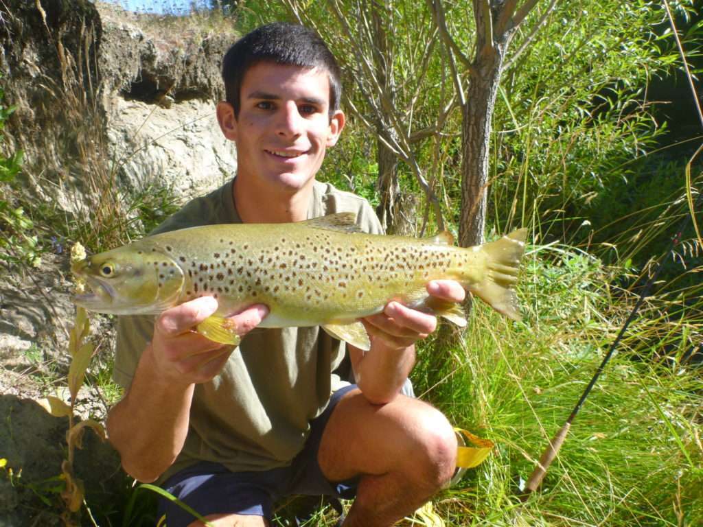 Belle truite prise à la mouche par Etienne ! 