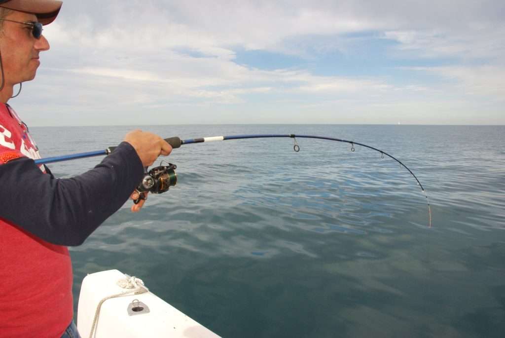 Combat avec un poisson beaucoup plus lourd ! 