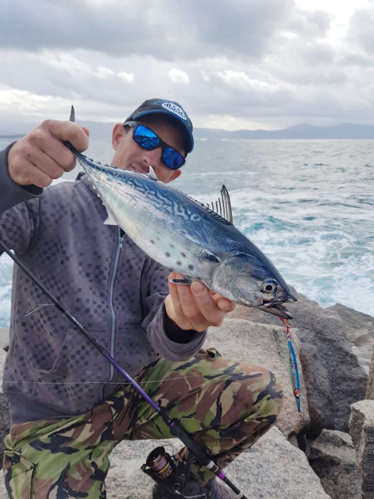 Bonitou pris par Vincent avec un jidai manié en shore jigging !