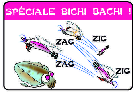 Les egis squids jerkent lorsqu'elles sont maniées en bichi bachi