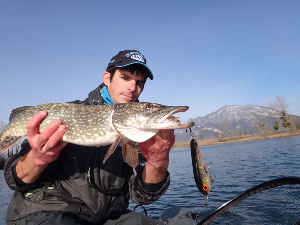 Brochet à l’Herky Jerky Bomber pour Etienne ! 