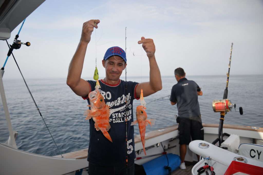 Les doublés de sébastes sont fréquents en pêche profonde !