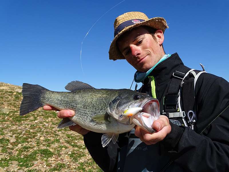 Beau black bass pris au crank Yo-Zuri par Colin du team Flashmer !