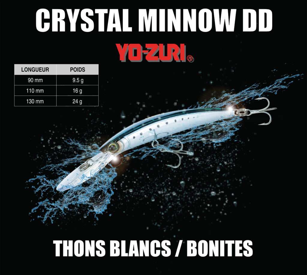 Crystal Minnow Deep Diver : top pour les thons blancs et les bonites !