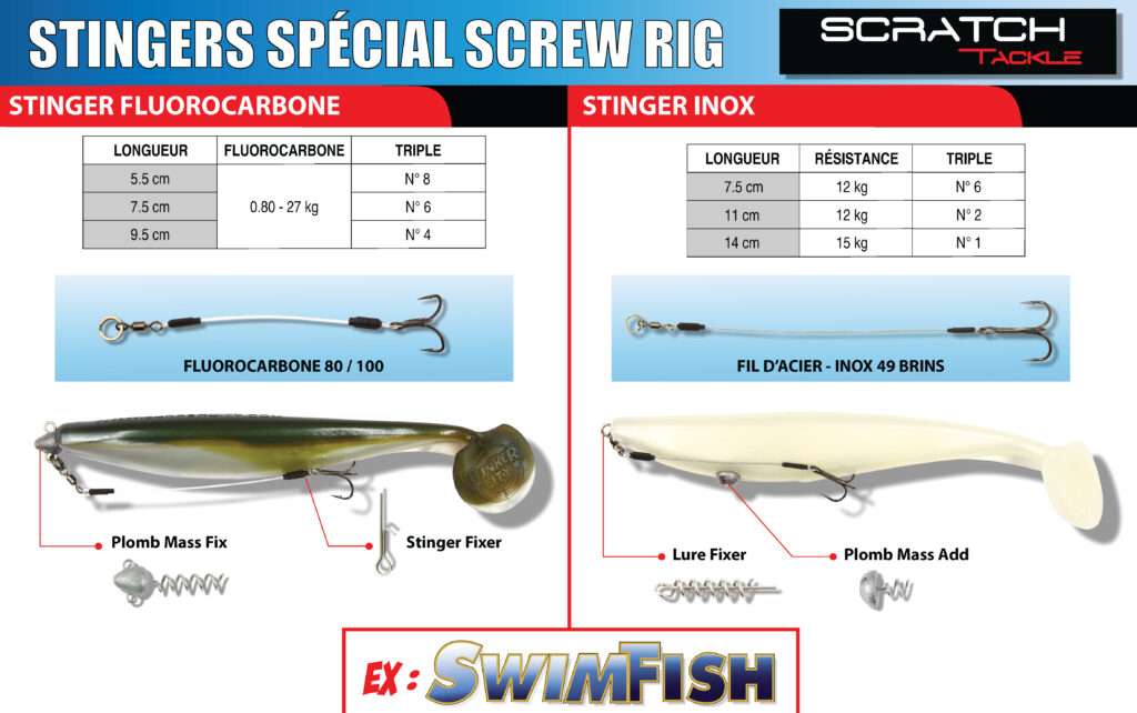 Stingers Scratch Tackle spécial Screw Rig