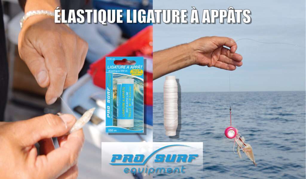 Nous vous recommandons de renforcer tous vos appâts avec quelques tours d’élastique à ligaturer Flashmer