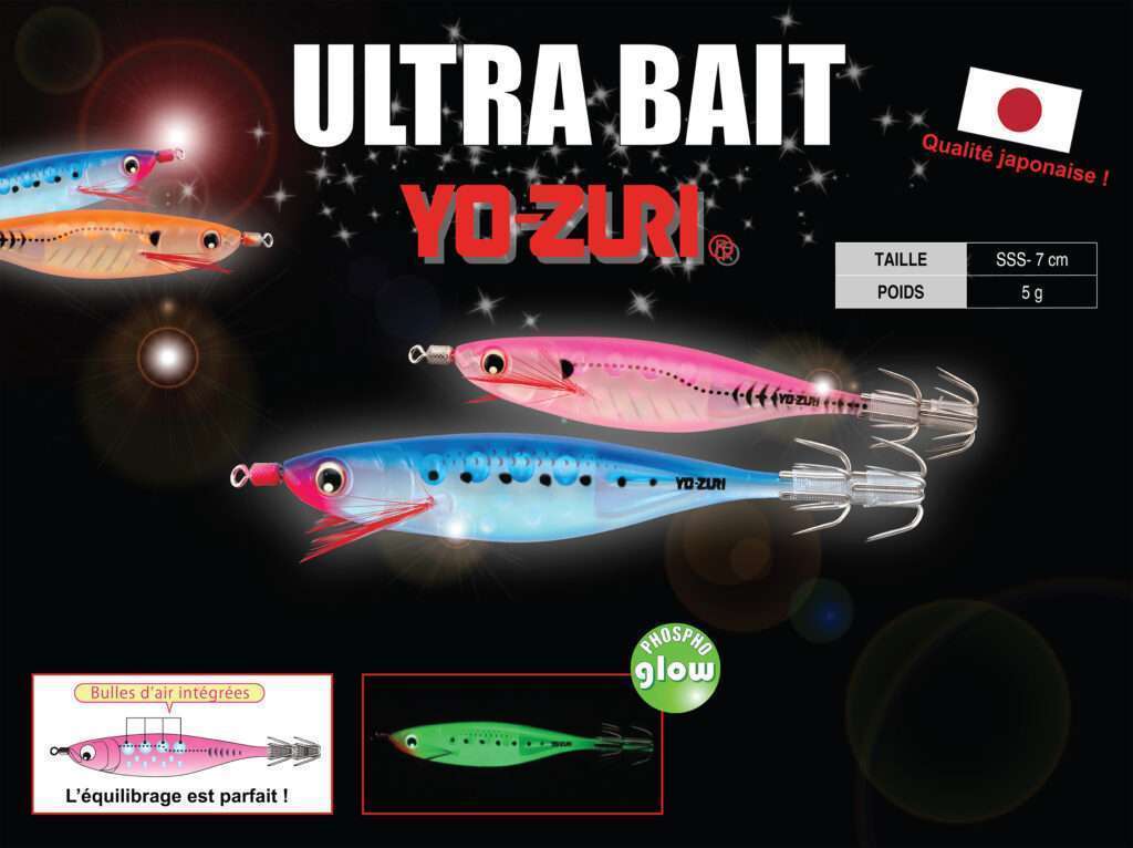 Ultra Bait Yo-Zuri et ses bulles d’air lui donnant un équilibrage parfait !