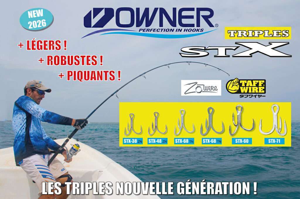 Plus légers, plus robustes, plus piquants, les STX Owner sont des hameçons triples de nouvelle génération. Plus légers, plus robustes, plus piquants, les STX Owner sont des hameçons triples de nouvelle génération.
