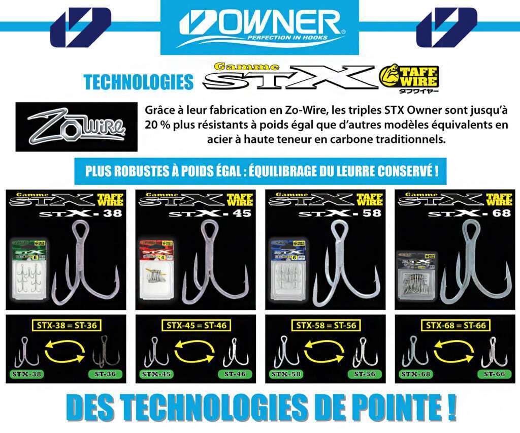 Les triples STX Owner sont jusqu’à 20 % plus résistants à poids égal que d’autres modèles équivalents Les triples STX Owner sont jusqu’à 20 % plus résistants à poids égal que d’autres modèles équivalents
